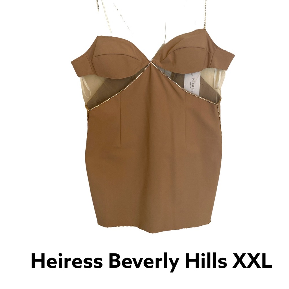 NWT XXL Heiress Beverly Hills Diamanté Strap Dress